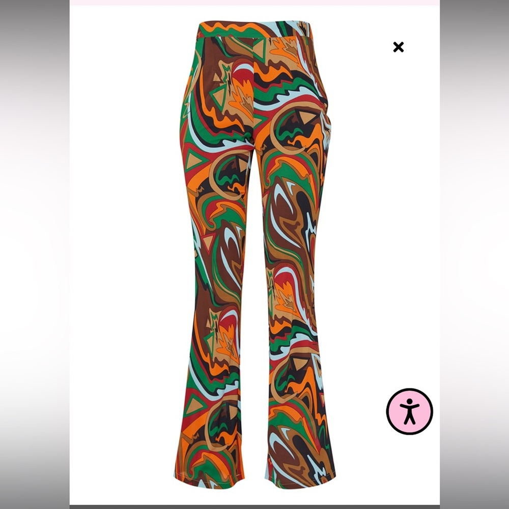 Pretty Little Thing Multi Abstract Print Chiffon … - image 4